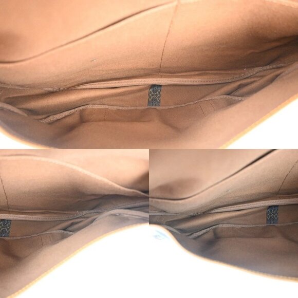 LOUIS VUITTON Logo Saumur 43 Shoulder Bag Monogram Leather Brown M42252 98MA210 - Picture 12 of 16